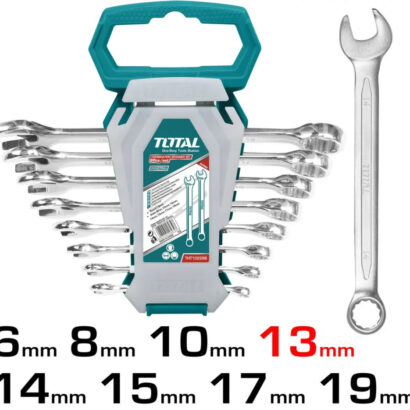 طقم مفتاح بلدي توتال، 6-19 مم، 8 قطع، THT102286